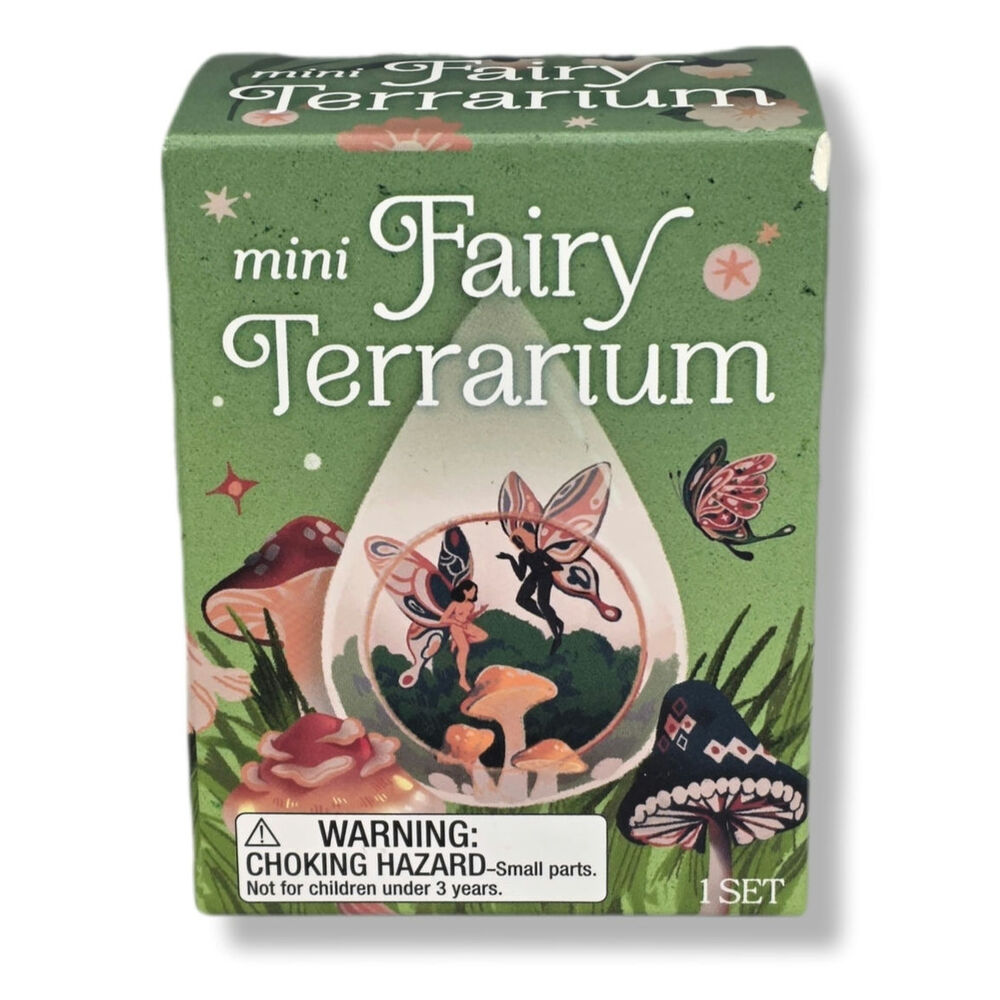 MINI FAIRY TERRARIUM CRAFT KIT – NIB – AGES 8+ – ENCHANTED FAIRY SCENE